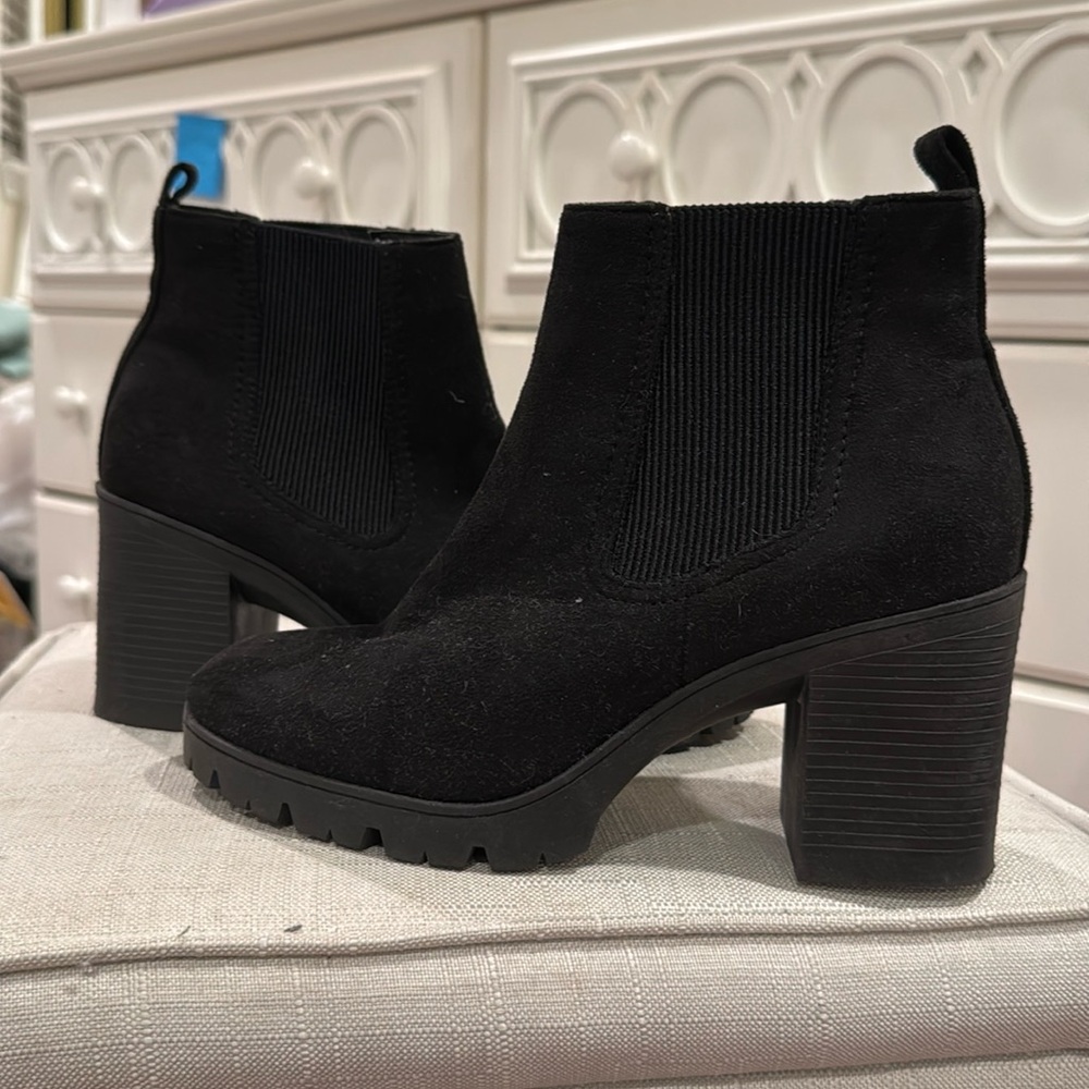 black suede boots